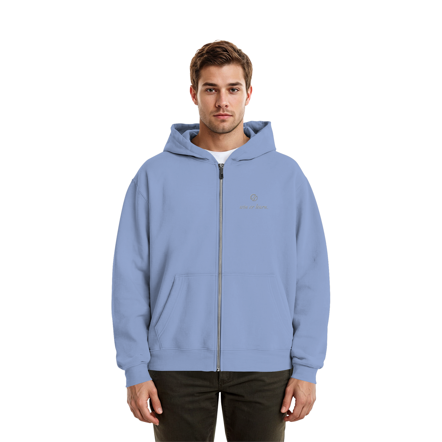 win or learn. - Zip-Hoodie