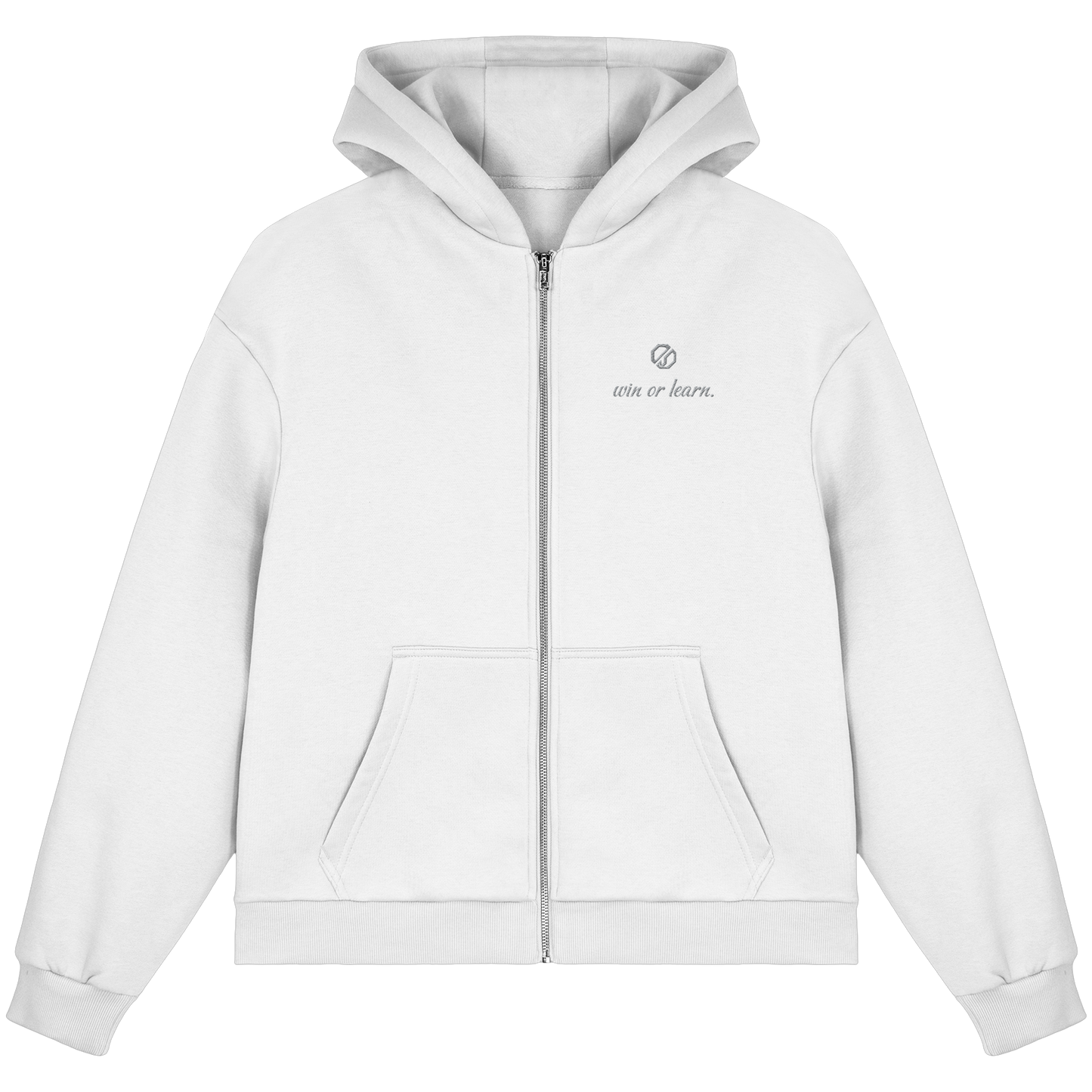win or learn. - Zip-Hoodie