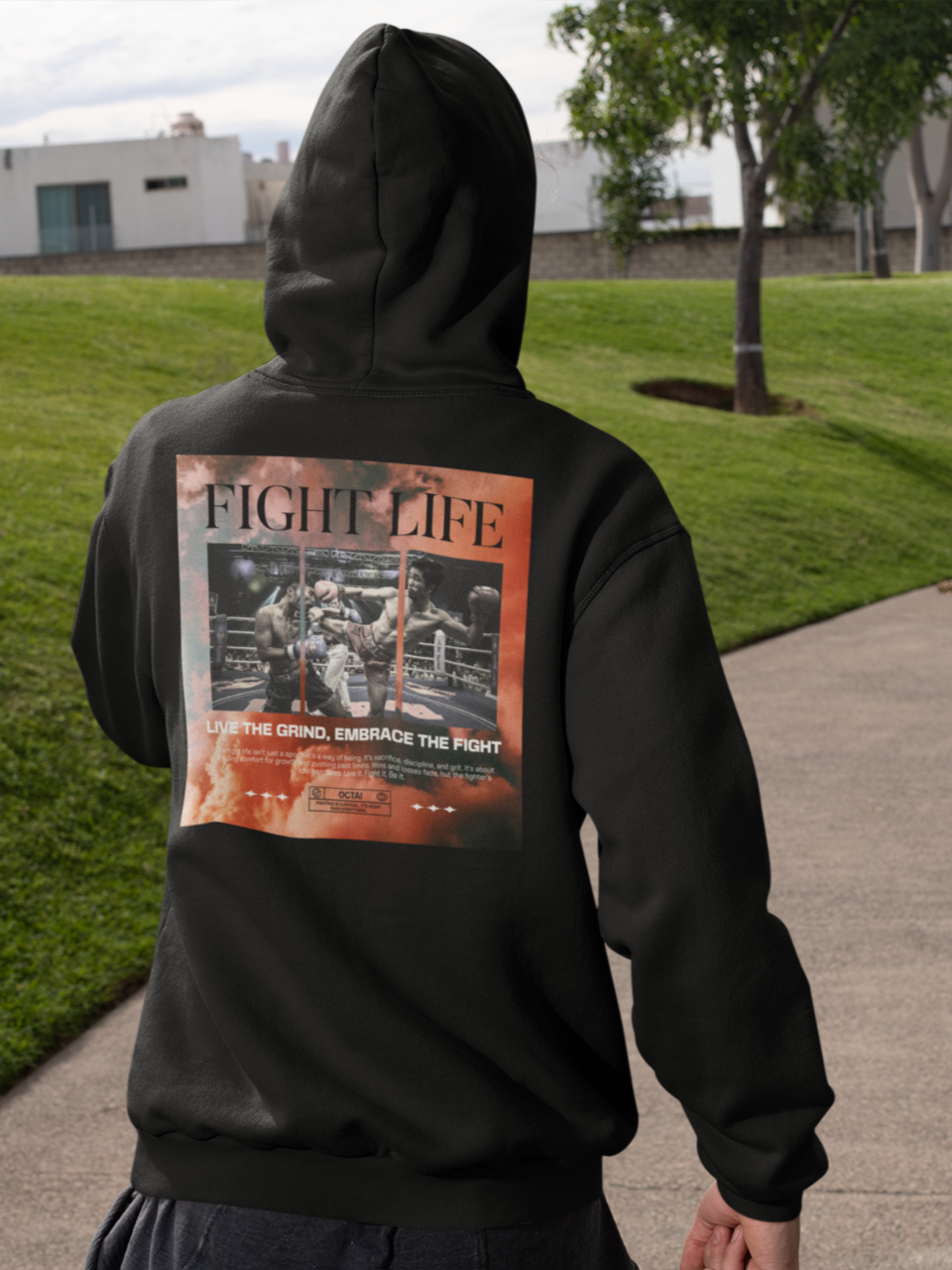 Fight Life | Oversize Hoodie
