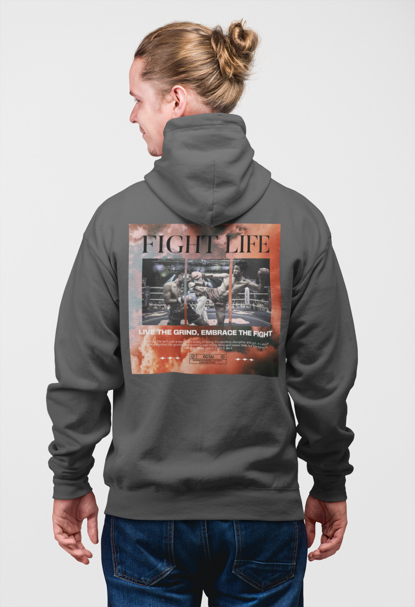 Fight Life | Zip - Hoodie