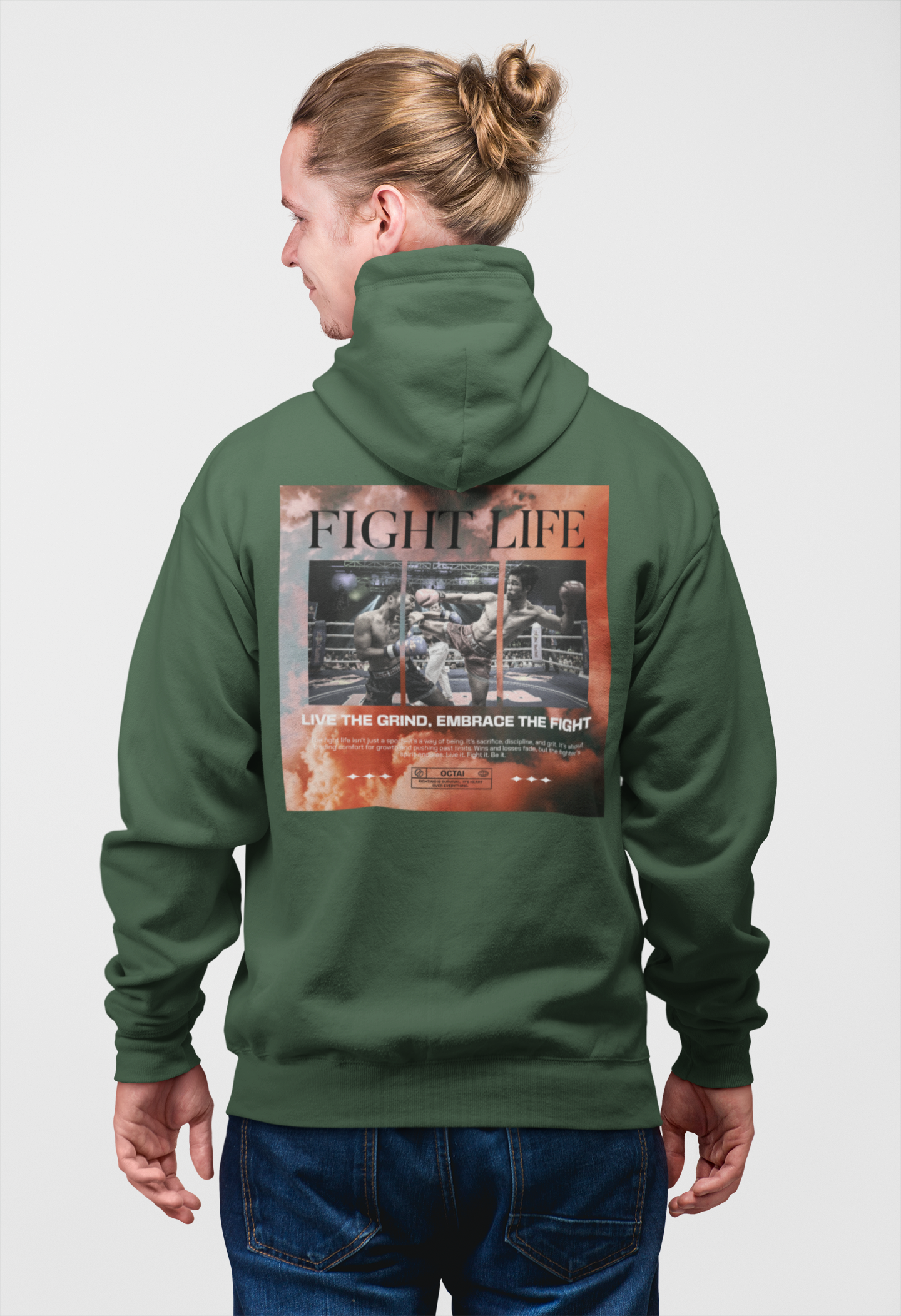 Fight Life | Zip - Hoodie