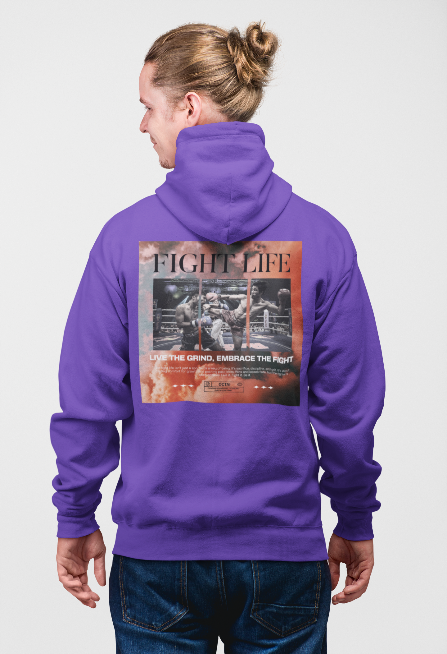 Fight Life | Zip - Hoodie