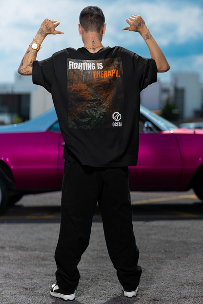 Fighting is Therapy | Heavy Oversize T-Shirt
