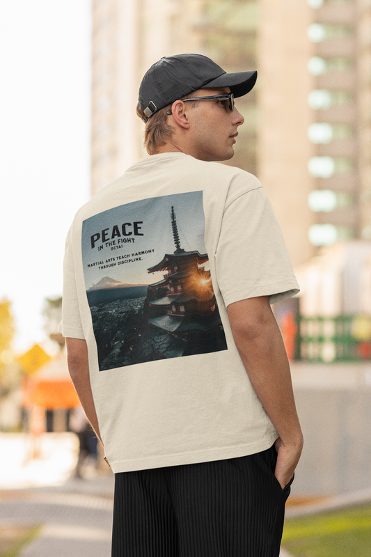 Peace in the Fight | Oversize Shirt Big Sleeves