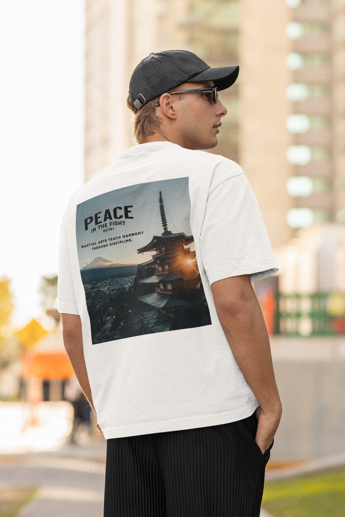 Peace in the Fight | Oversize Shirt Big Sleeves