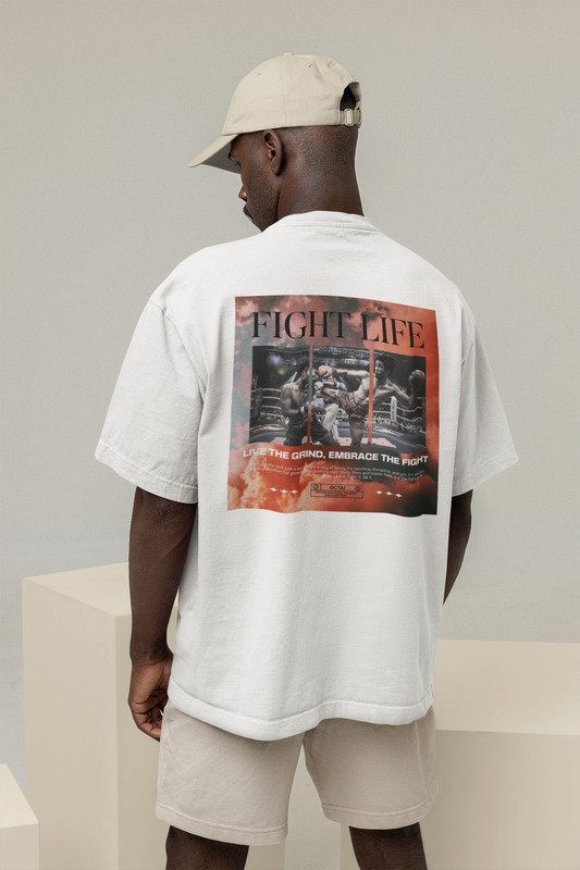 Fight Life Oversize T-Shirt Big Sleeves