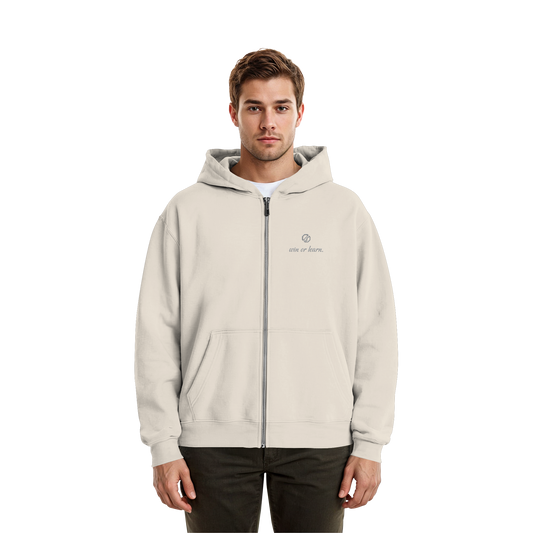 win or learn. - Zip-Hoodie